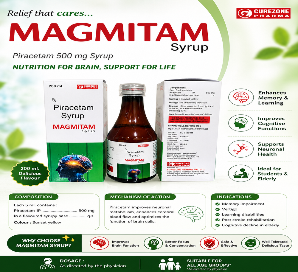 MAGMITAM 200ML - White Suspension, Plastic Bottle | Laxative and Antacid, Alcohol-Free, Child Safety Cap