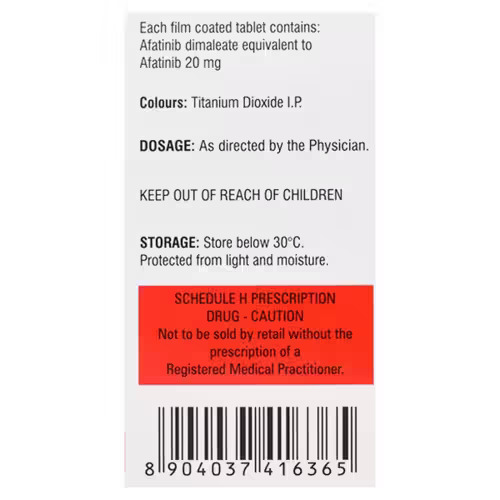 Afatinib 20mg Tablet, Non-Small Cell Lung Cancer Treatment Medicine