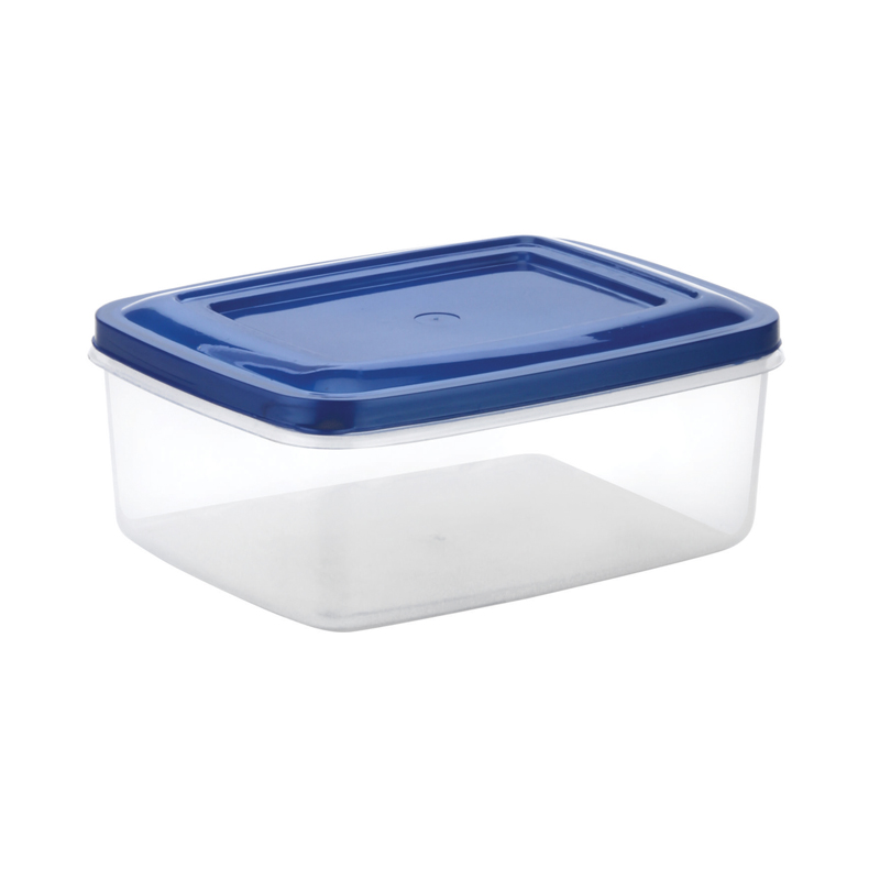 Rectangular Plastic Crystal Containers - 2100 ML
