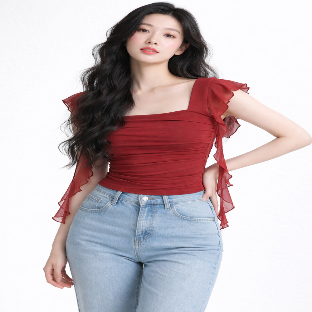 stretchable mesh top