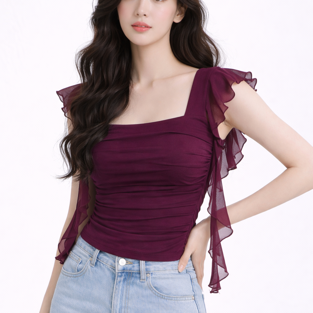 stretchable mesh top