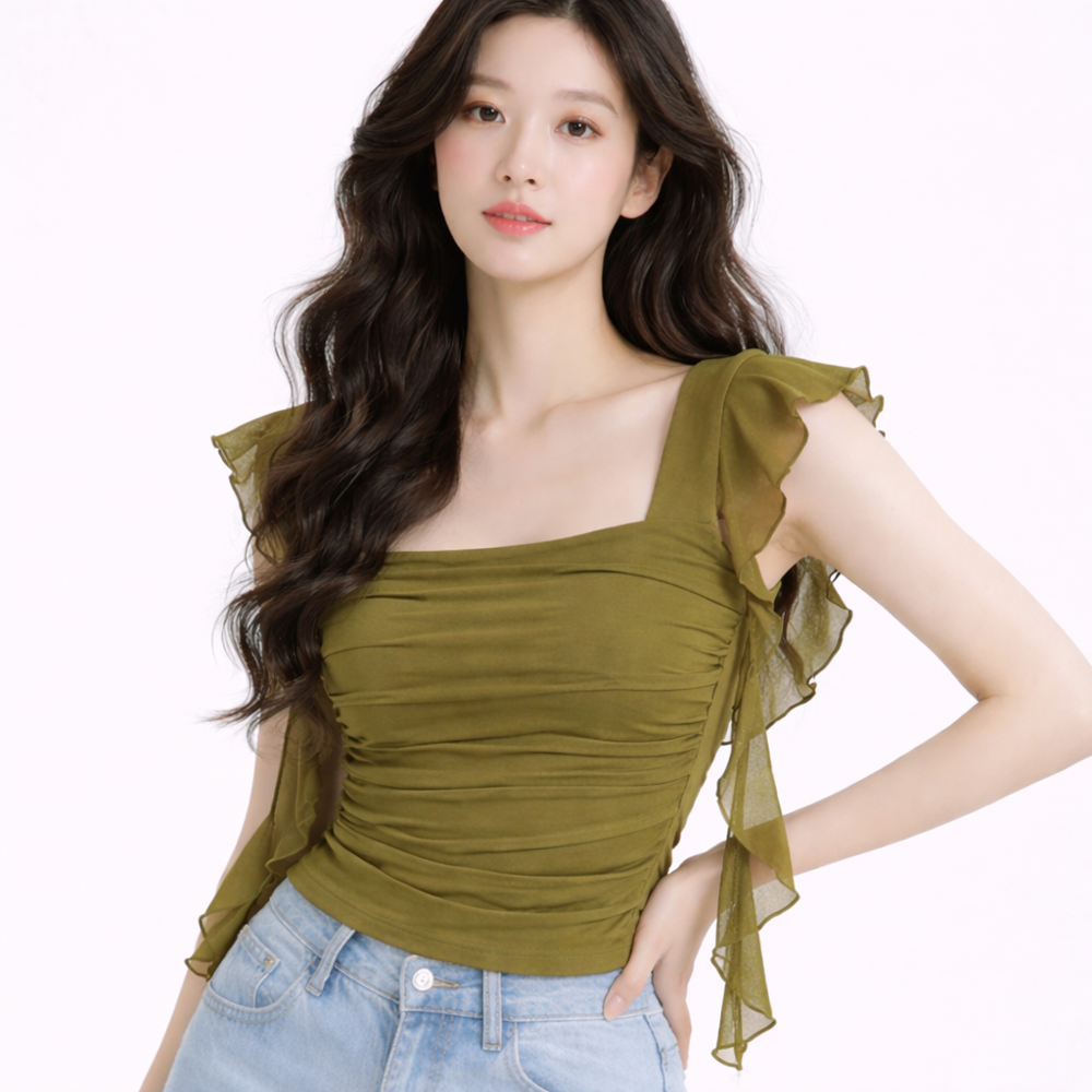 stretchable mesh top