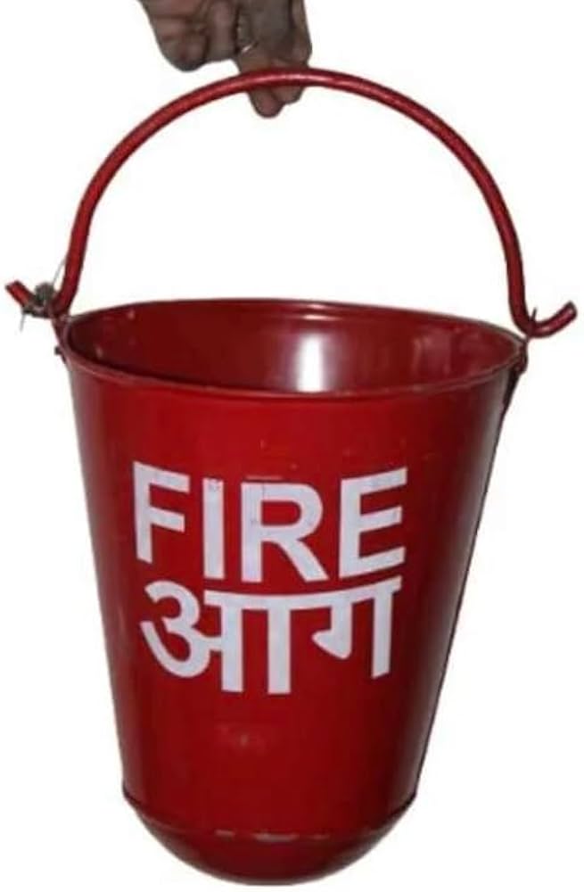 Fire Bucket Stand - Color: Red