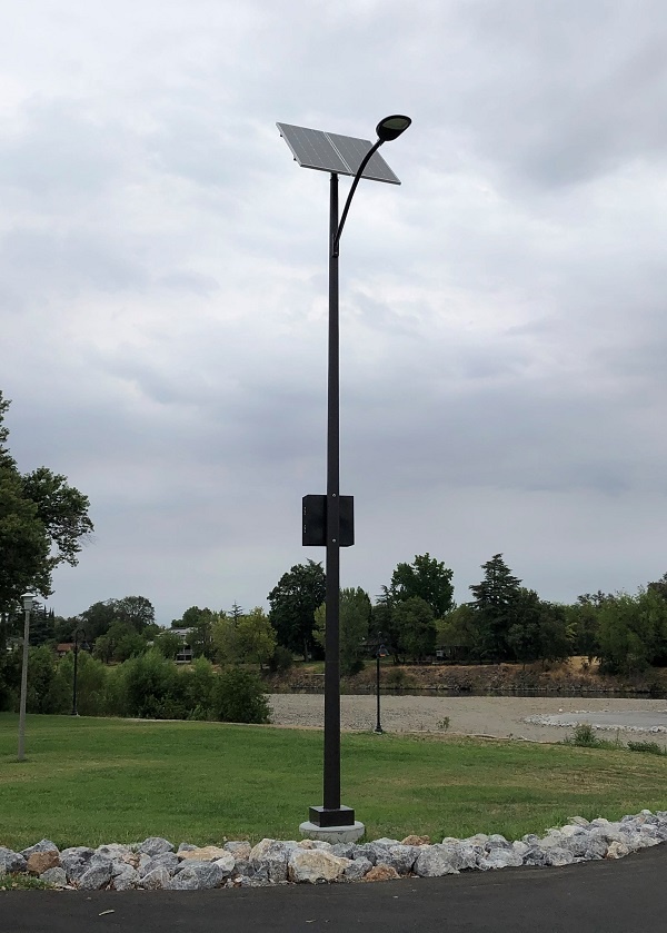 Gi Solar Street Light Pole - Height: 6  Meter (m)