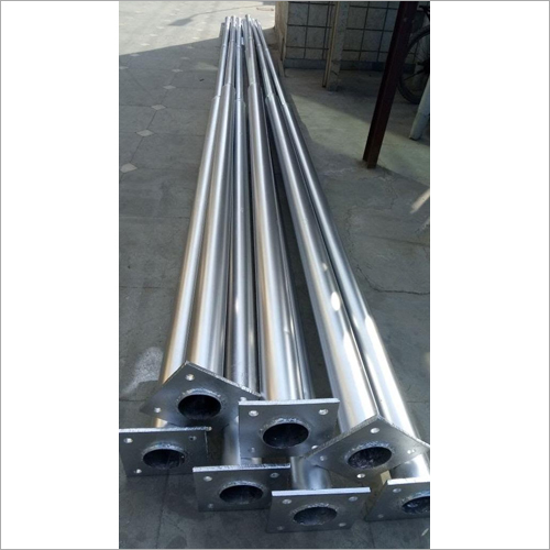 Gi solar street light pole