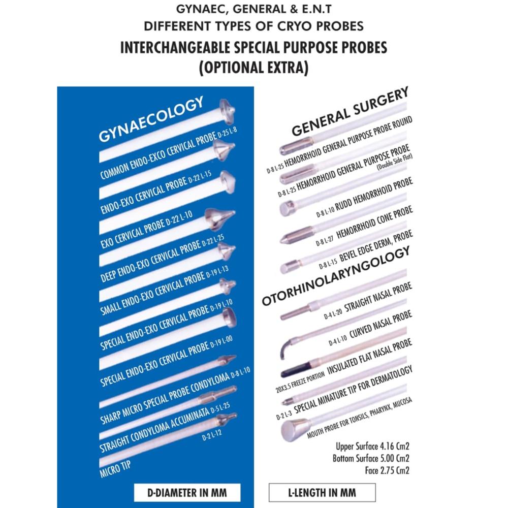 Cryo surgical Probes Portable Cryo Surgical System Probes
