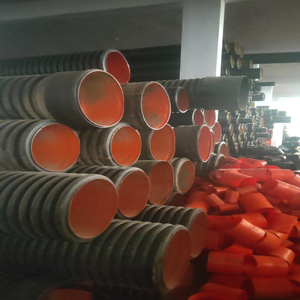 150mm HDPE Double Wall Corrugated Pipes for Drainage and Sewage Solutions 150mm ID SN8 Online