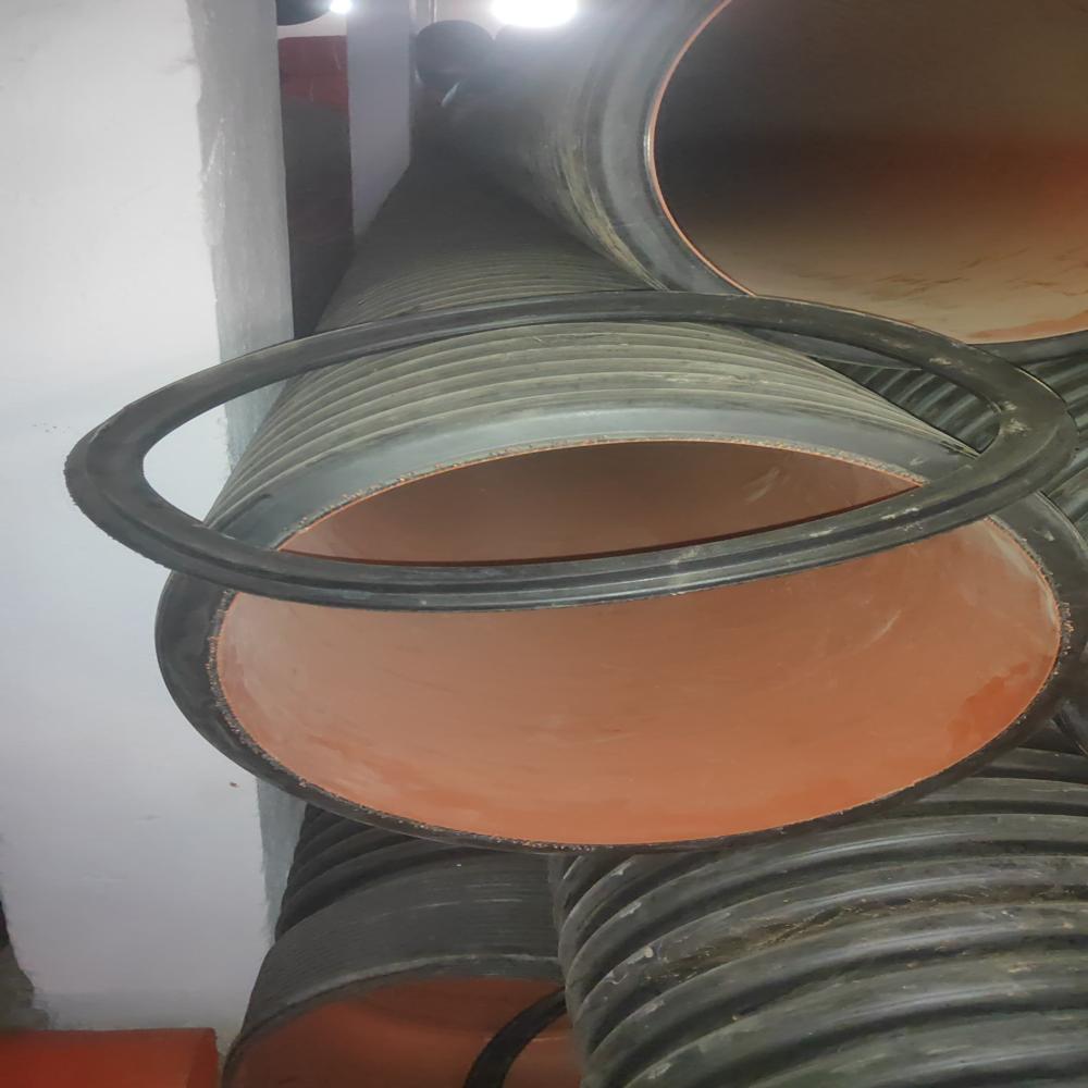 150mm HDPE Double Wall Corrugated Pipes for Drainage and Sewage Solutions 150mm ID SN8 Online
