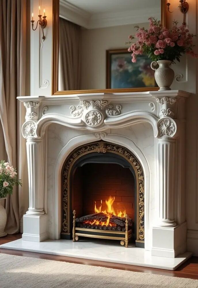 Premium Marble Fireplace