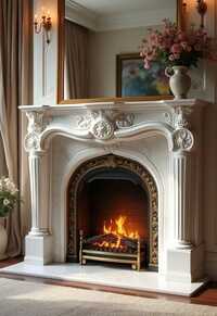 Premium Marble Fireplace