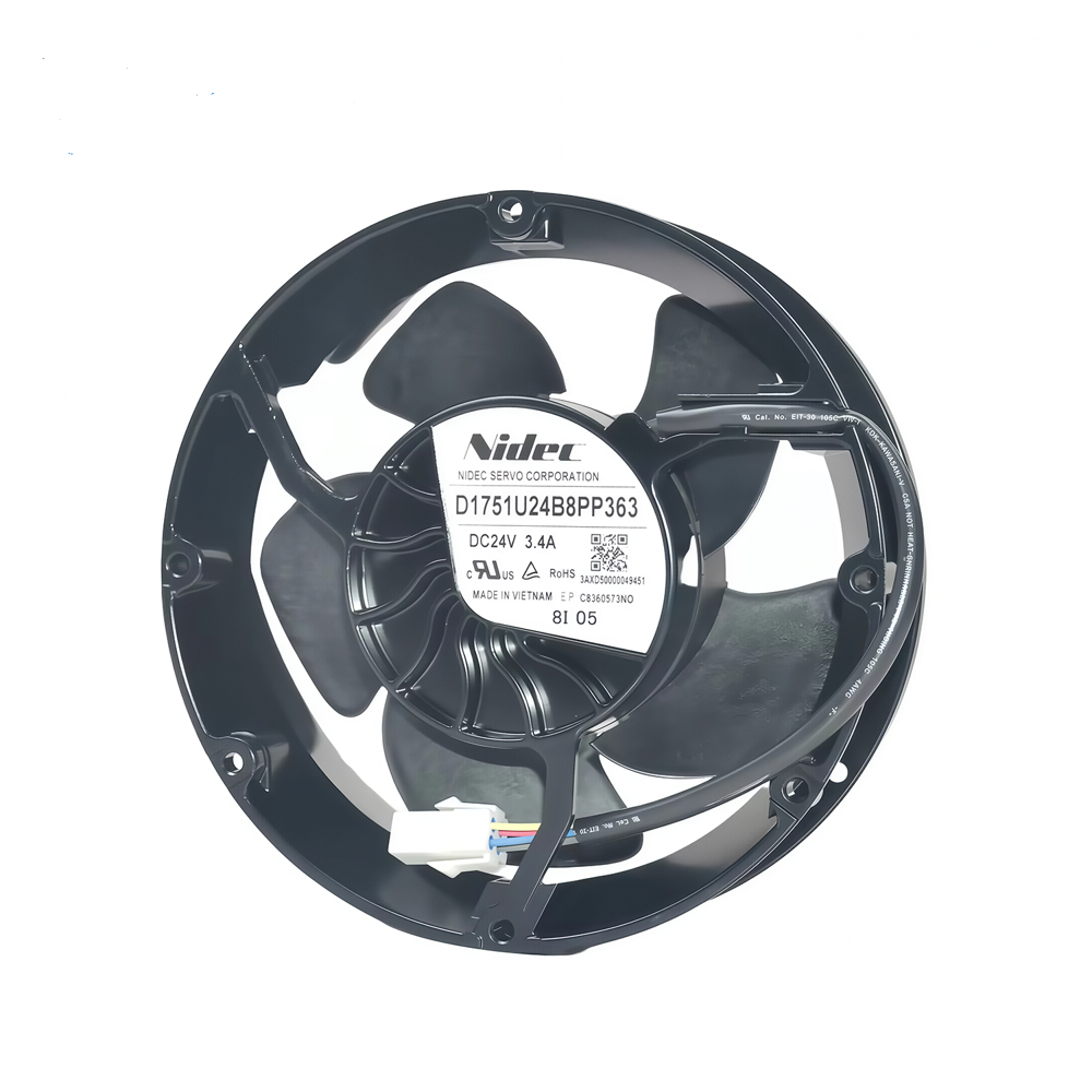 Nidec D1751U24B8Pp363 24Vdc Cooling Fan - Blade Material: Plastic