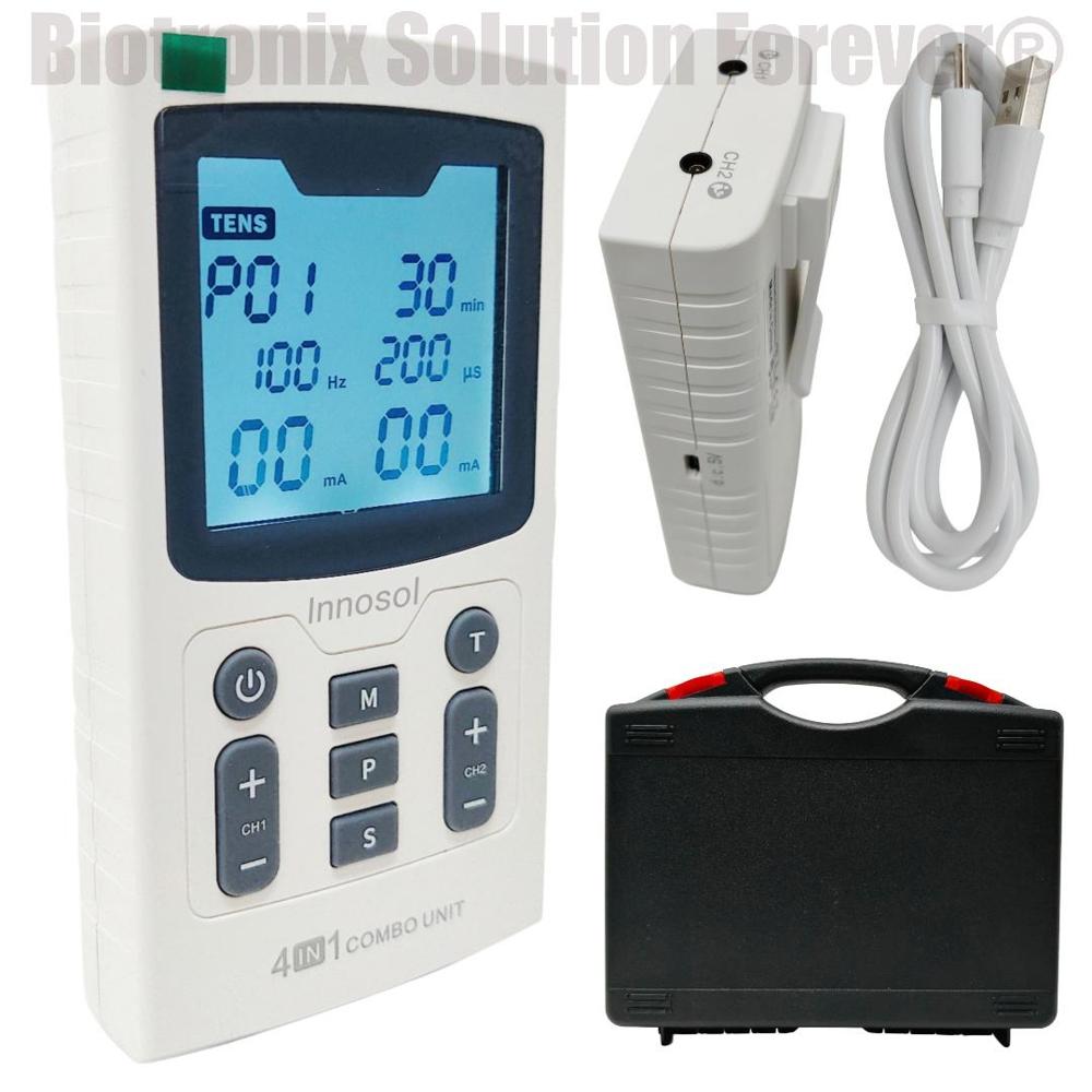 Professional Combi 4 In 1 Electrotherapy Device for Pain Relief and Rehabilitation