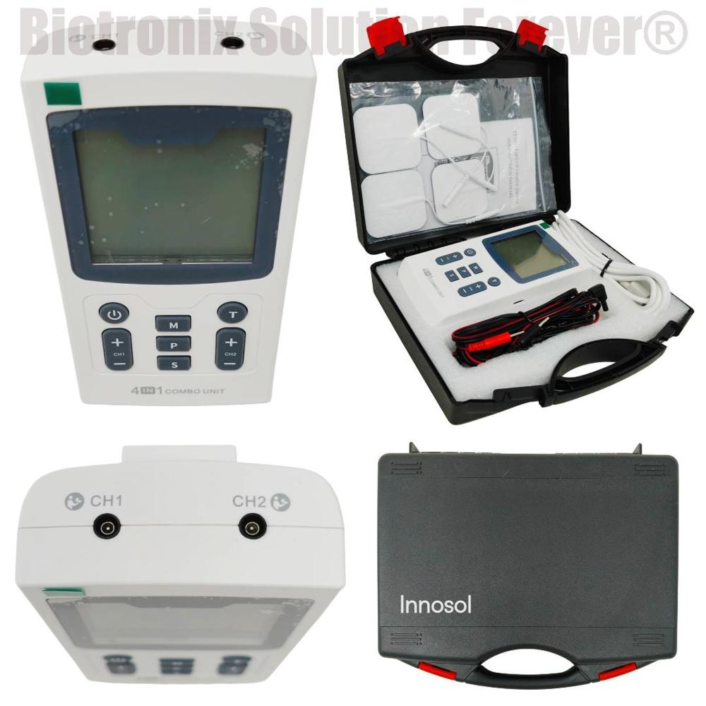 Professional Combi 4 In 1 Electrotherapy Device for Pain Relief and Rehabilitation