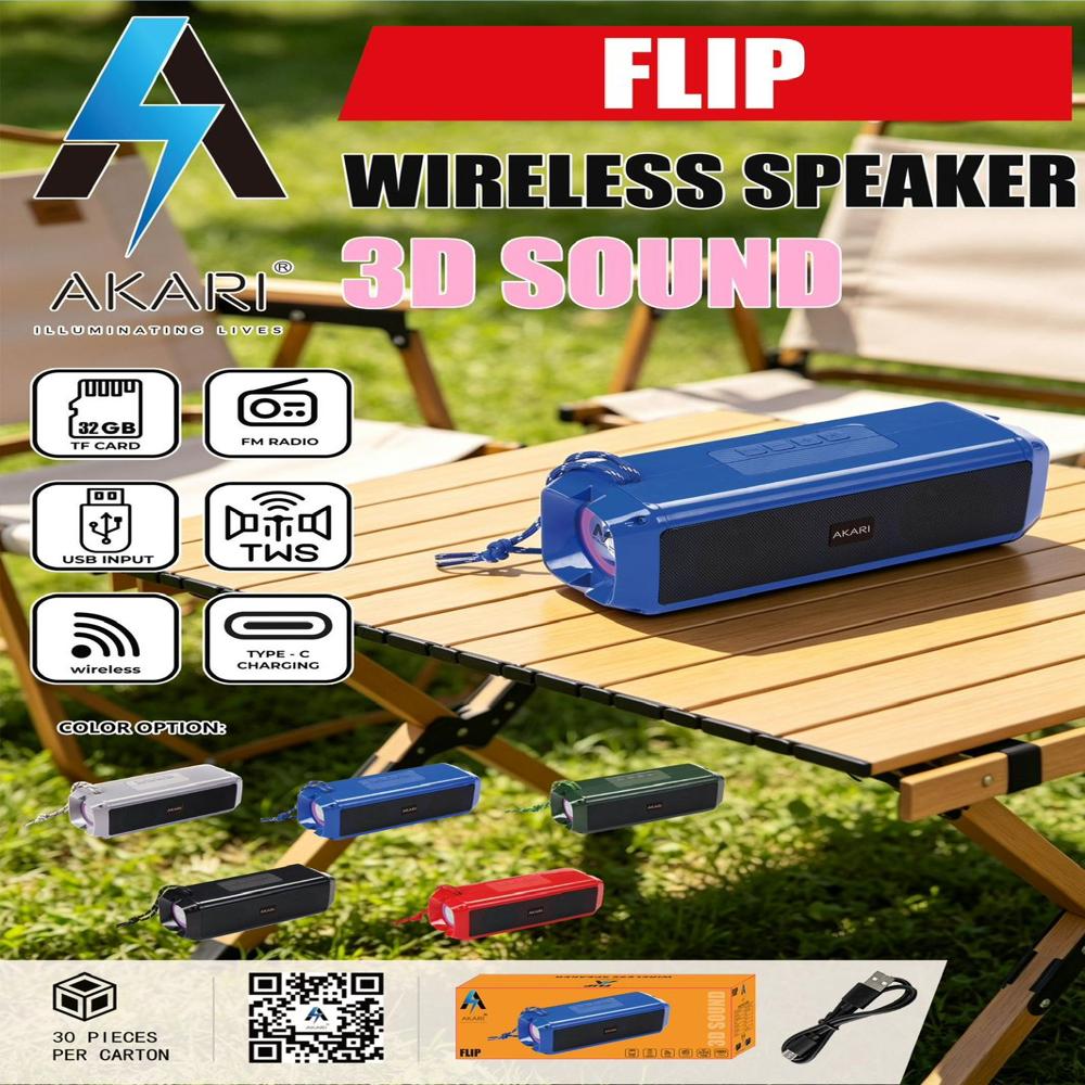 Akari Flip Wireless Speaker - Color: Multi Color