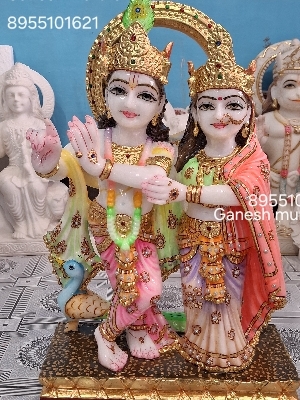 Marble Radha Krishna Statue