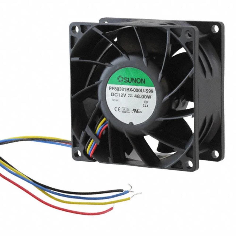 SUNON PE80381BX-000U-S99 12V DC 48.00W 8038mm Ball Bearing Industrial Inverter Axial Cooling Fan