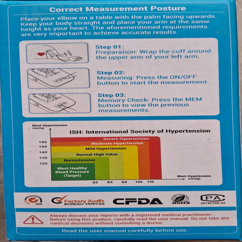 Digital Upper Arm Bp Monitors