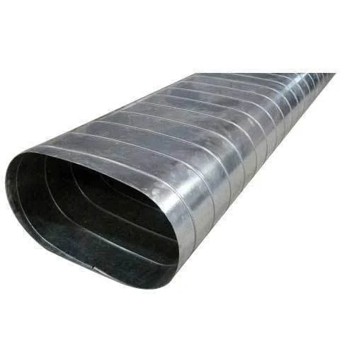 Oval Duct - Aluminum Construction, Silver Color | Industrial Grade For Restaurant And Commercial Use