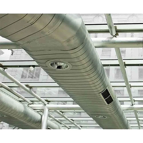 Oval Duct - Aluminum Construction, Silver Color | Industrial Grade For Restaurant And Commercial Use