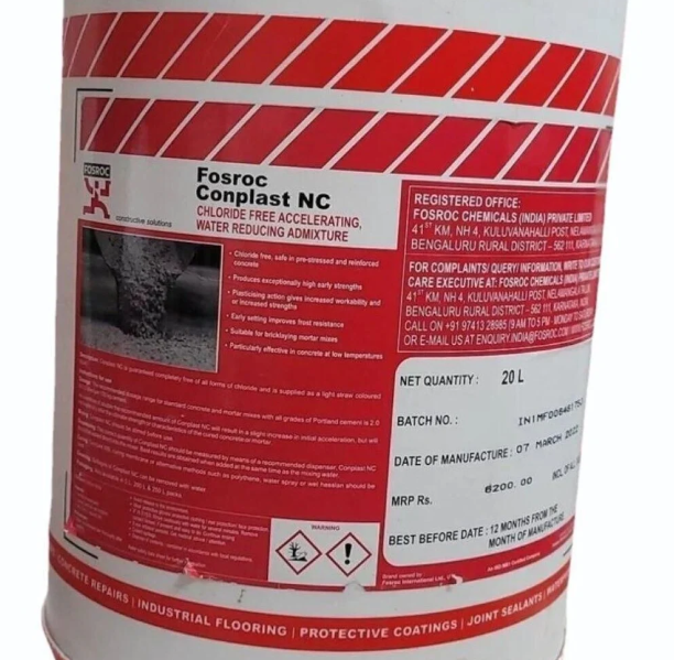 Fosroc Conplast NC Concrete Admixture, Packaging Type: Bucket