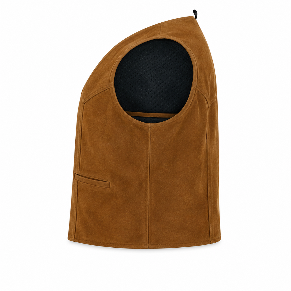 Mens Classic Leather Vest Jacket