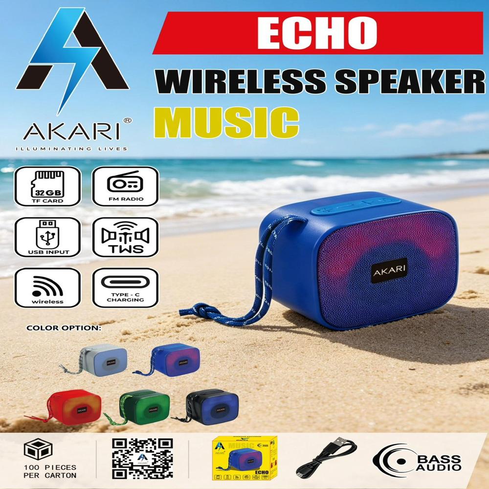 Akari Echo Wireless Speaker - Color: Multi Color