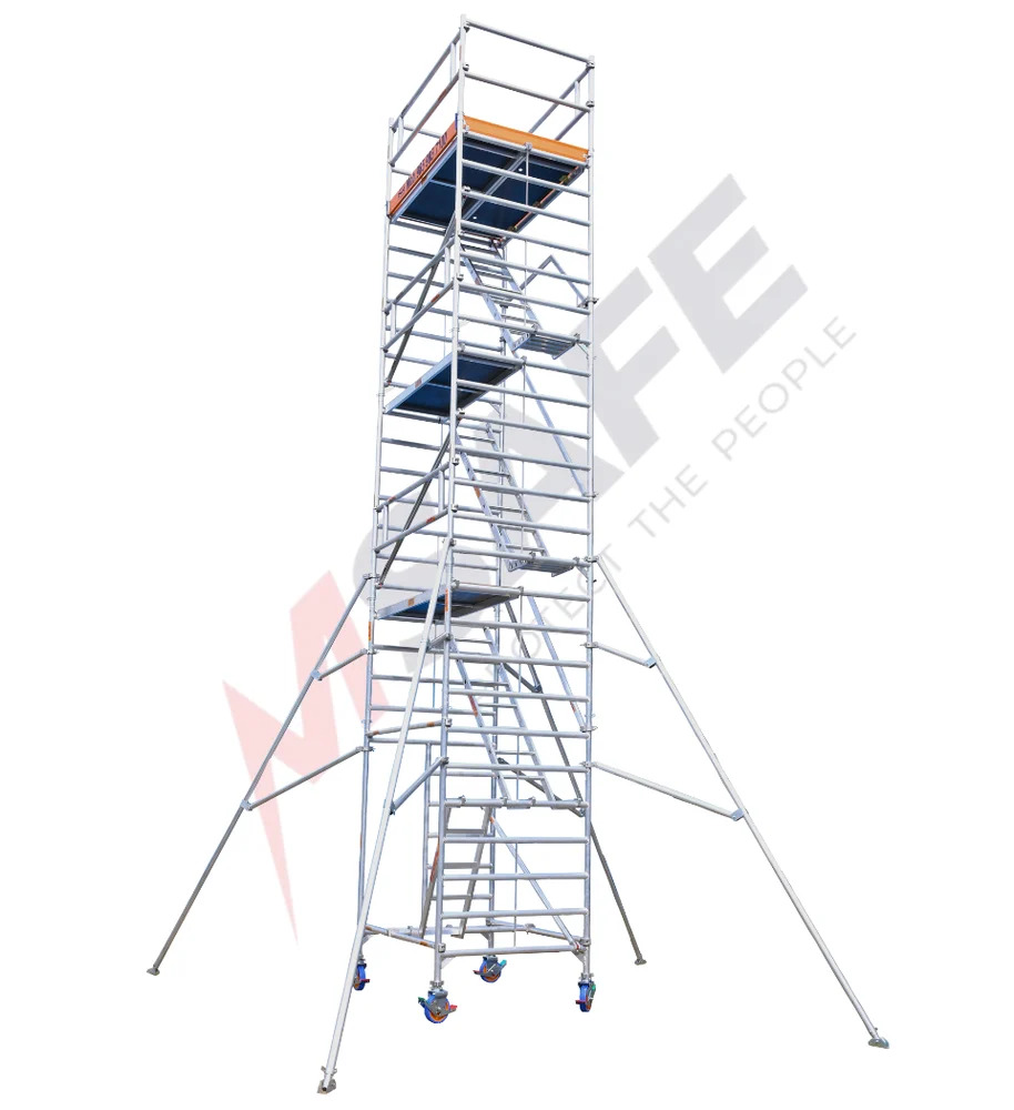 Double Width Stairway Mobile Scaffold Towe