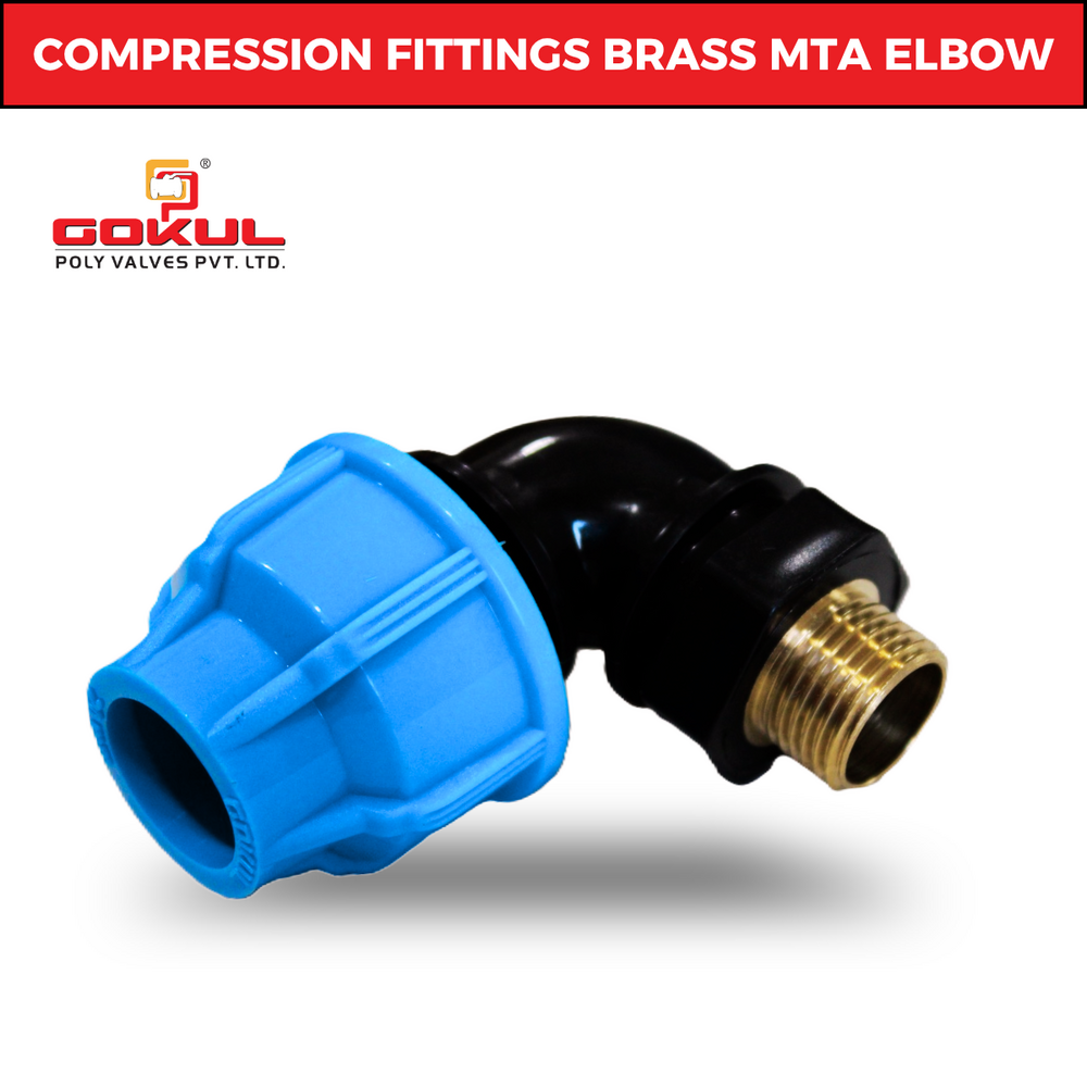 Mdpe Compression Elbow - Color: Black