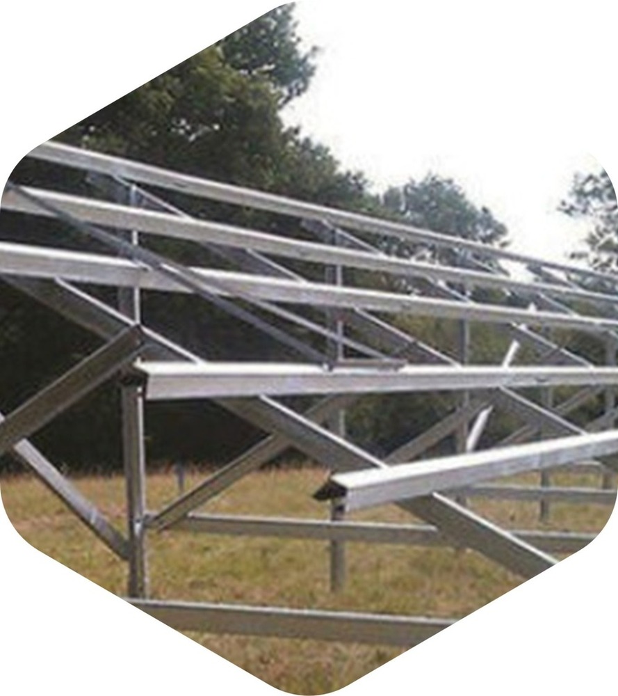 Gi Ground Mounting Structure - Cable Length: As Per Requirement
