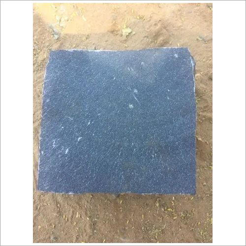 Square Alwar Quartz - Quartzite Block 4x4x2.5-3 Inch , Dark Grey Color With Rough-rubbing Surface, High Blast Resistance, Cracked Exterior