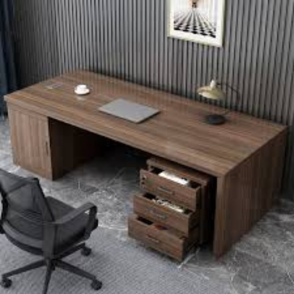 Brown Wooden Executive Table