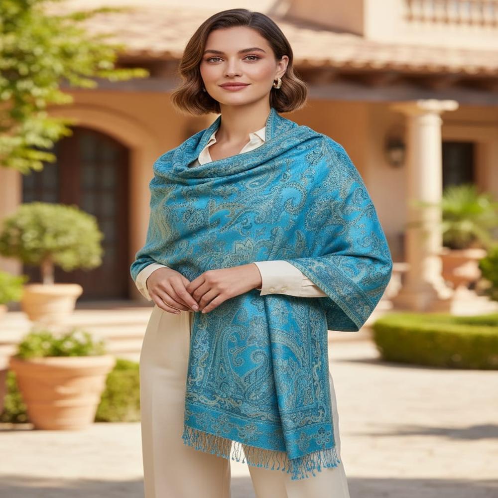 Pure Silk jamawar stole