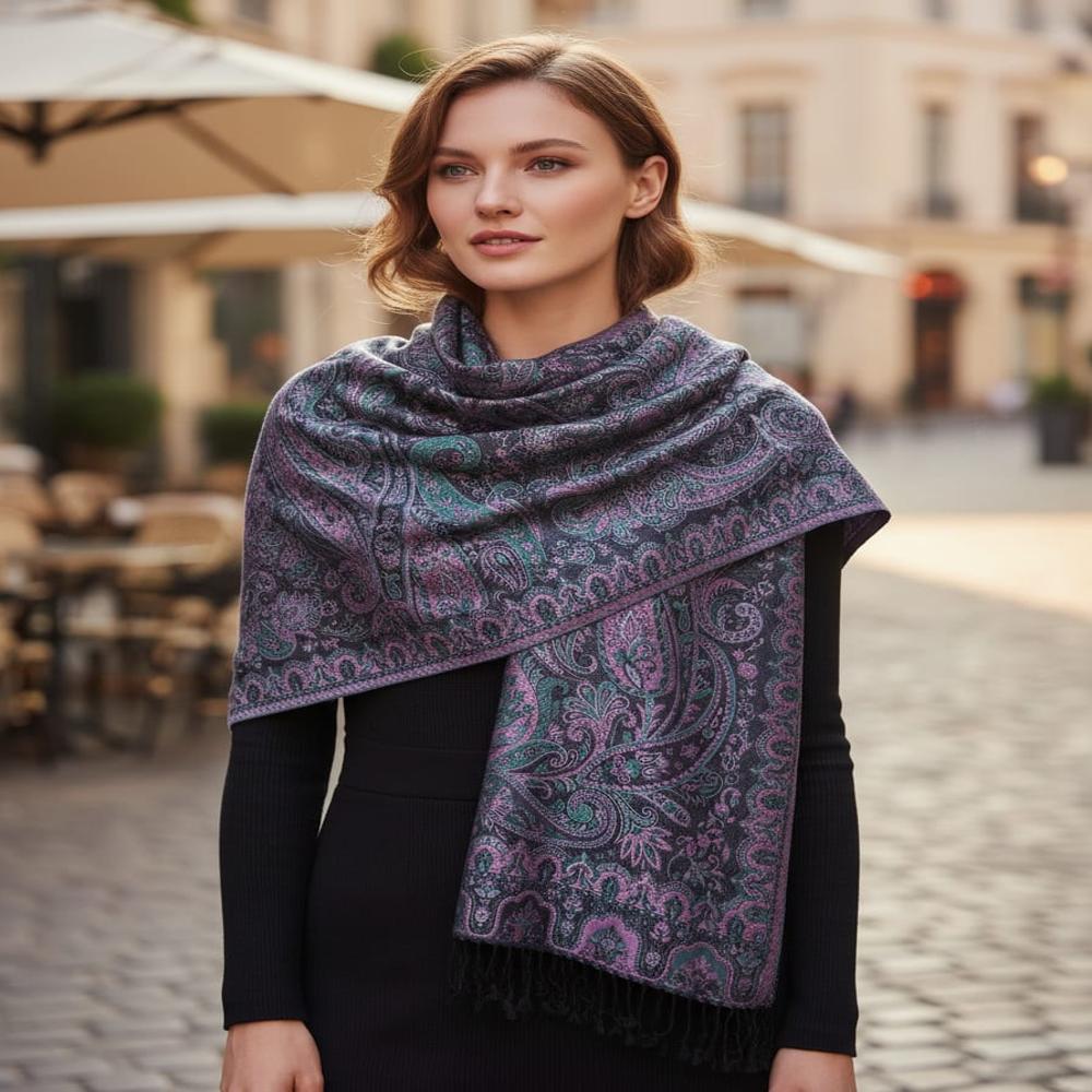 Pure Silk jamawar stole