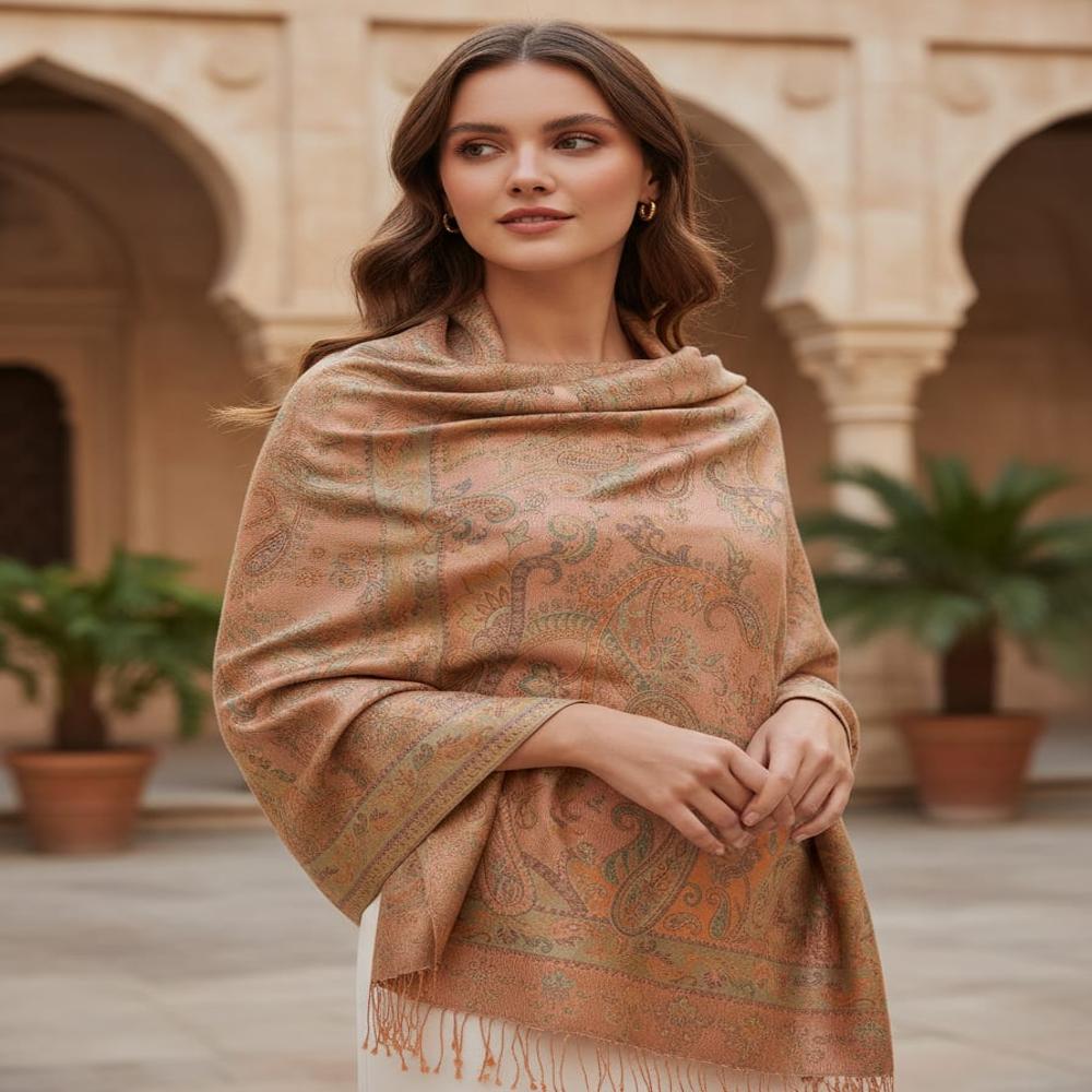 Pure Silk jamawar stole