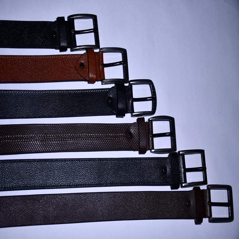 Eco Print Belt - Belt Material: Genuine Leather