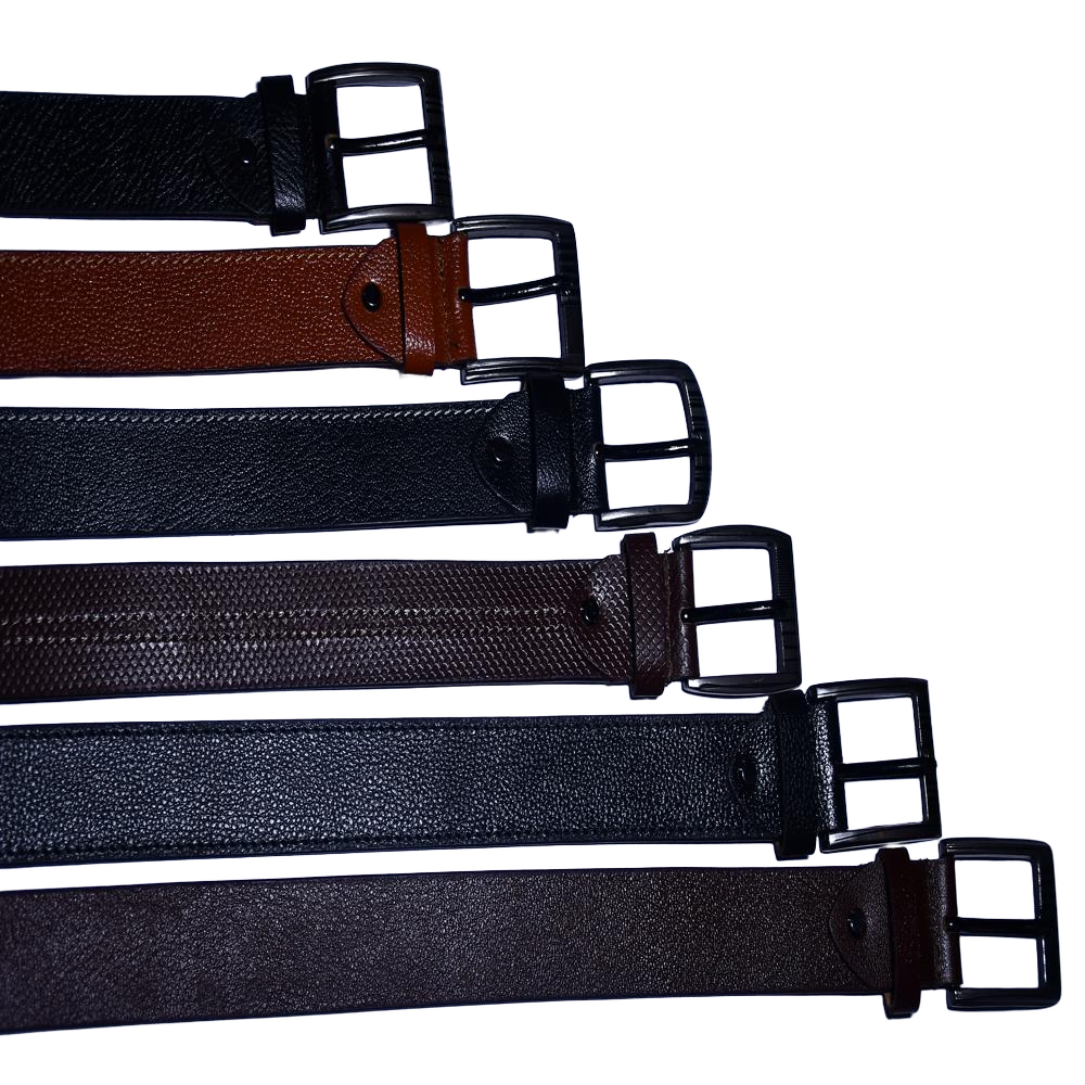 Eco Print Belt - Belt Material: Genuine Leather