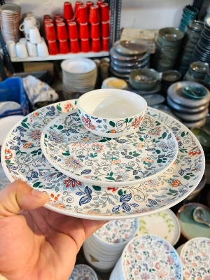 Ceramic Decal Printed Dinner Plates