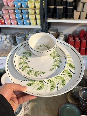 Ceramic Decal Printed Dinner Plates