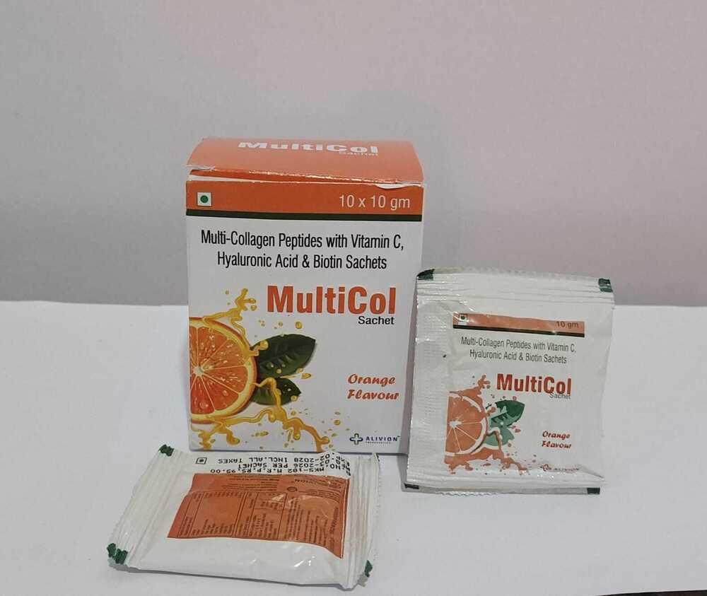 Multi Collagen Peptides With Vitamin C Hyaluronic Acid And Biotin Sachet
