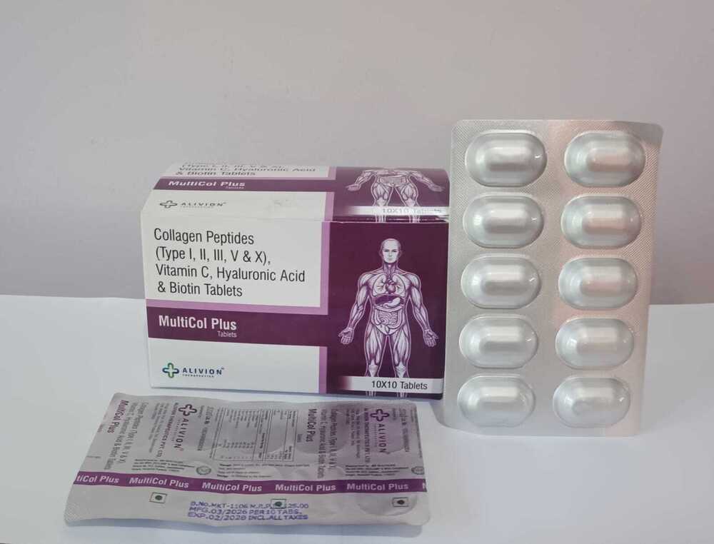 Collagen Peptide Vitamin c Hyaluronic Acid And Biotin Tablet