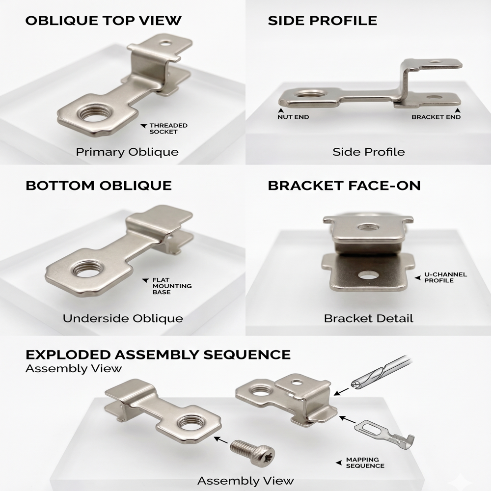 M4 Dual Male Spade Terminal 