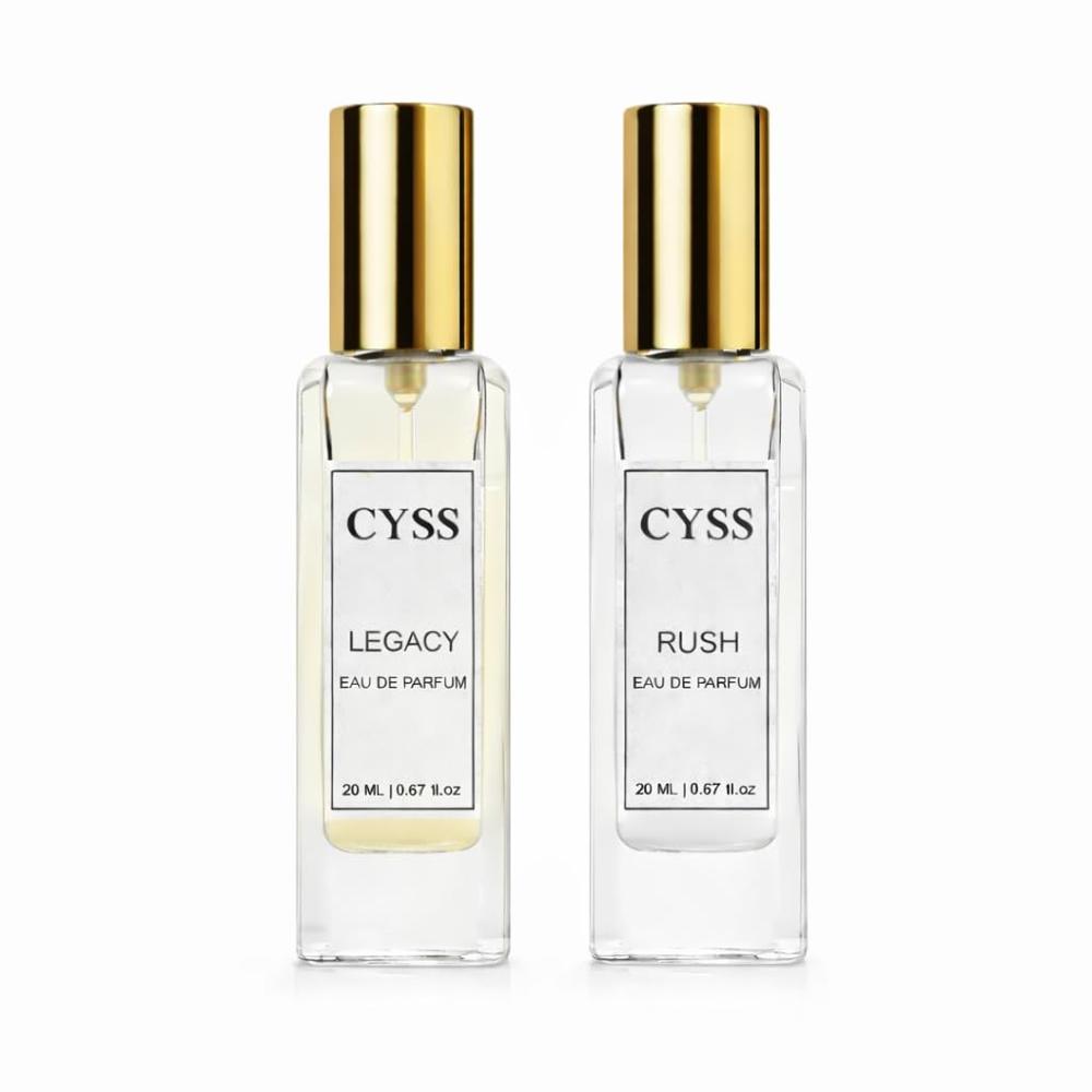 CYSS Legacy+Rush Long Lasting PARTY Perfume 20 ML X 2