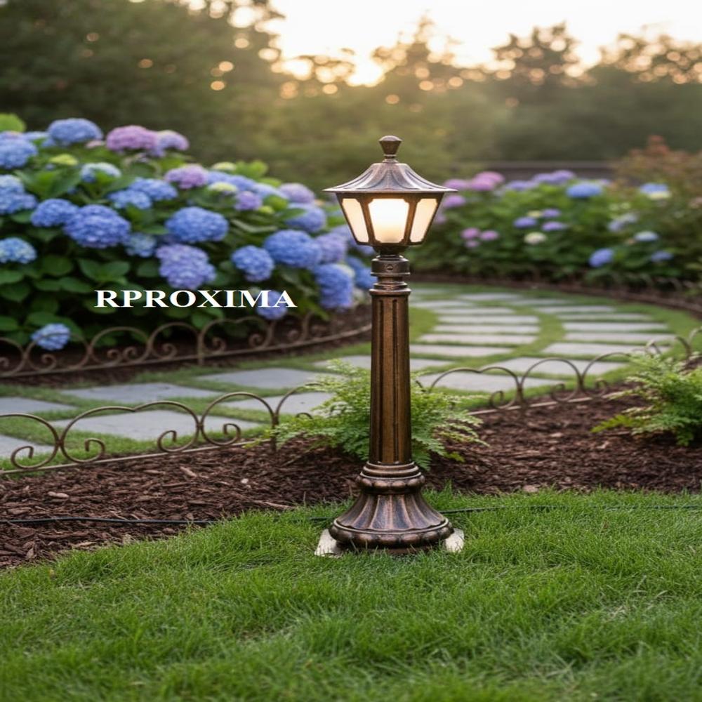 1 meter cast iron haritage decorative bollards light