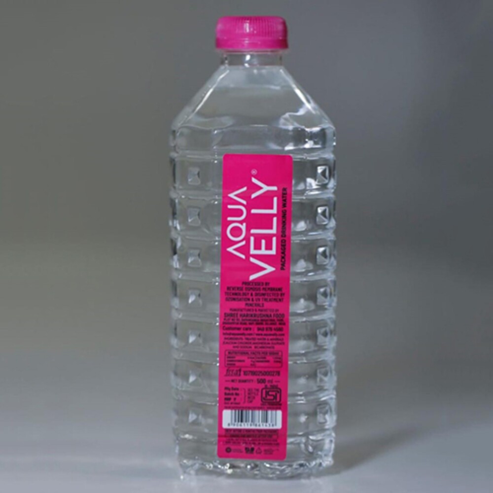 500 ML Aquavelly Square Water Bottle