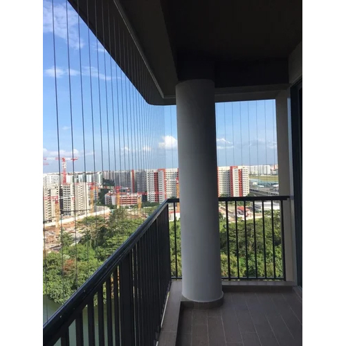 Vertical Balcony Invisible Grill