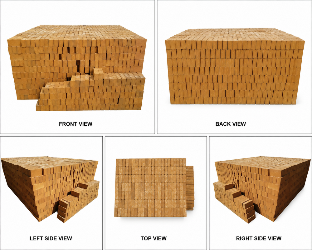 Industrial Fire Brick - Alumina Block, 9x3x2 Inches | Customized Color, Superior Heat Resistance, High Durability