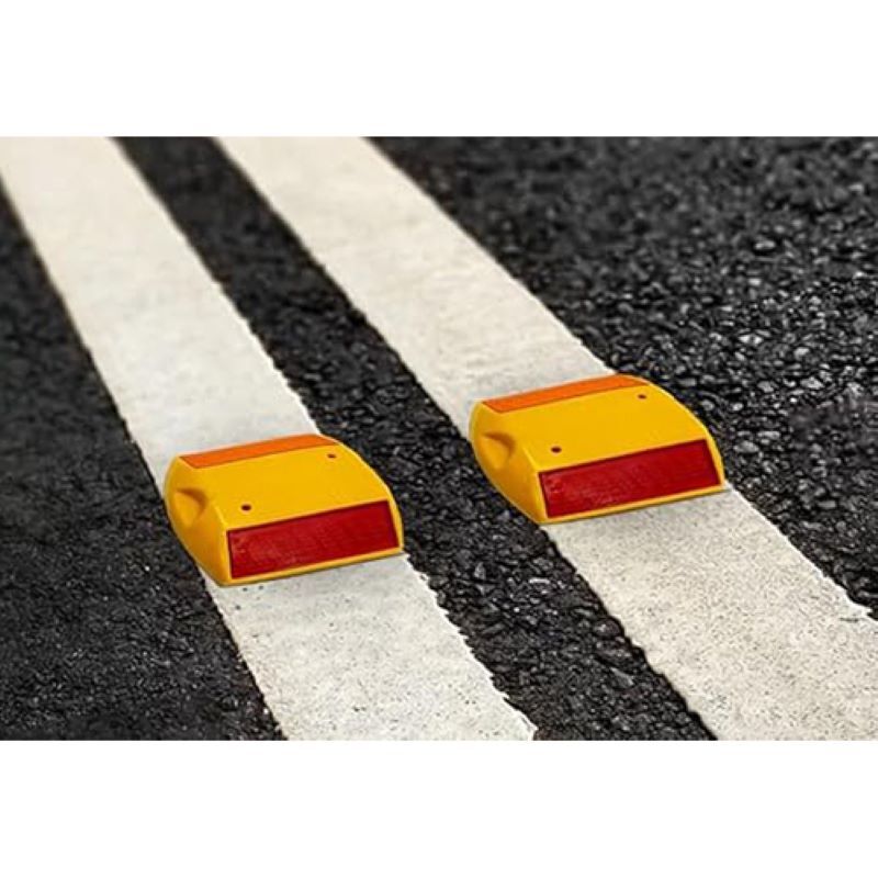 Metal Road Stud - Color: Yellow