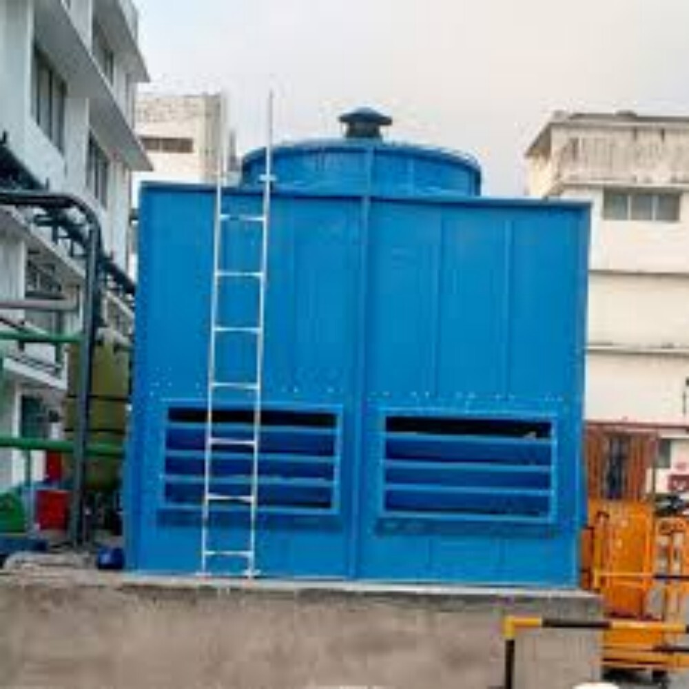 Induced Draft Square Type Cooling Tower - Color: Blue