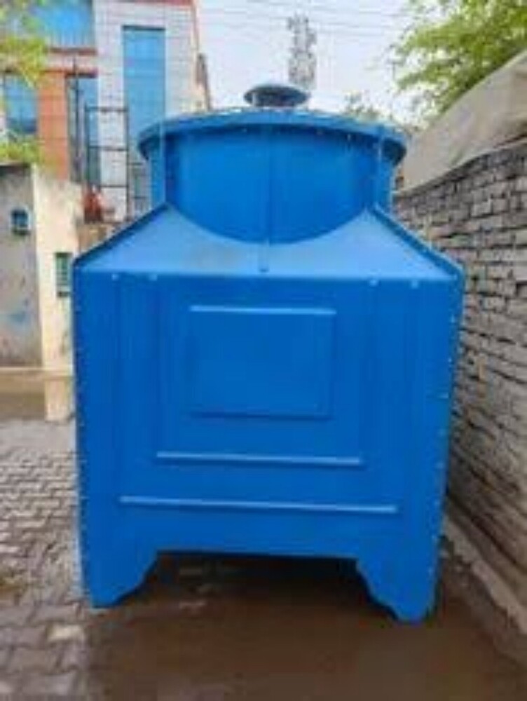 Square Type Cooling Tower - Mild Steel, Standard Size, Blue Color | Electric Power Supply (220-440 Volt), 1-year Warranty, Industrial Use