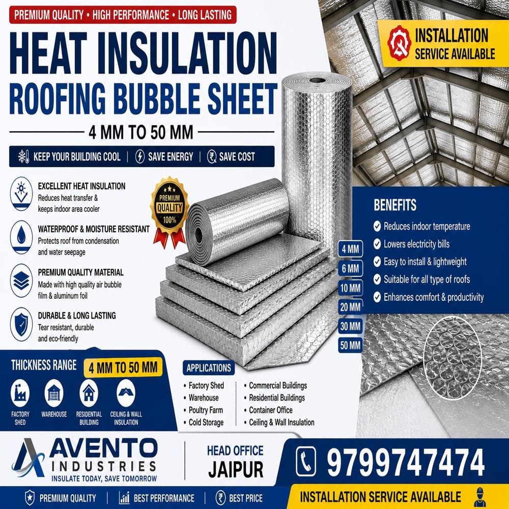 Heat Insulation Roofing Sheet 4mm to 50mm for Industrial & Residential Use